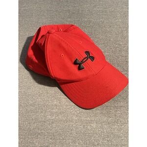 Under Armour Youth Red Adjustable Performance Baseball Cap size S/M